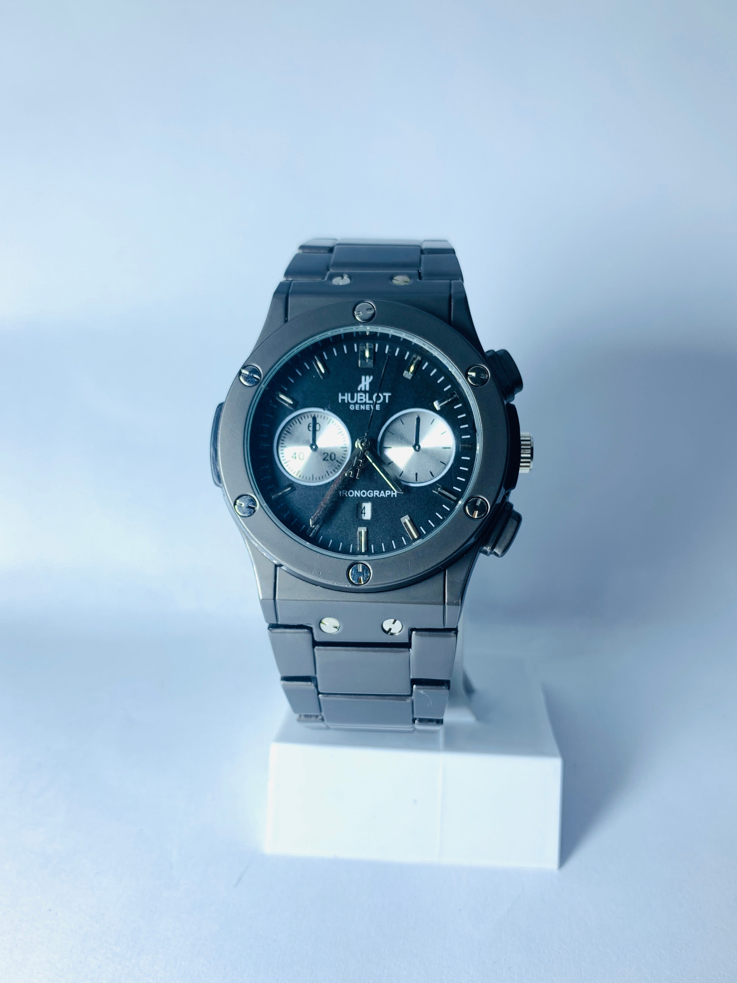 HB Premium Watch - Luxury Black Matte Chain - Black - TIME GHAR